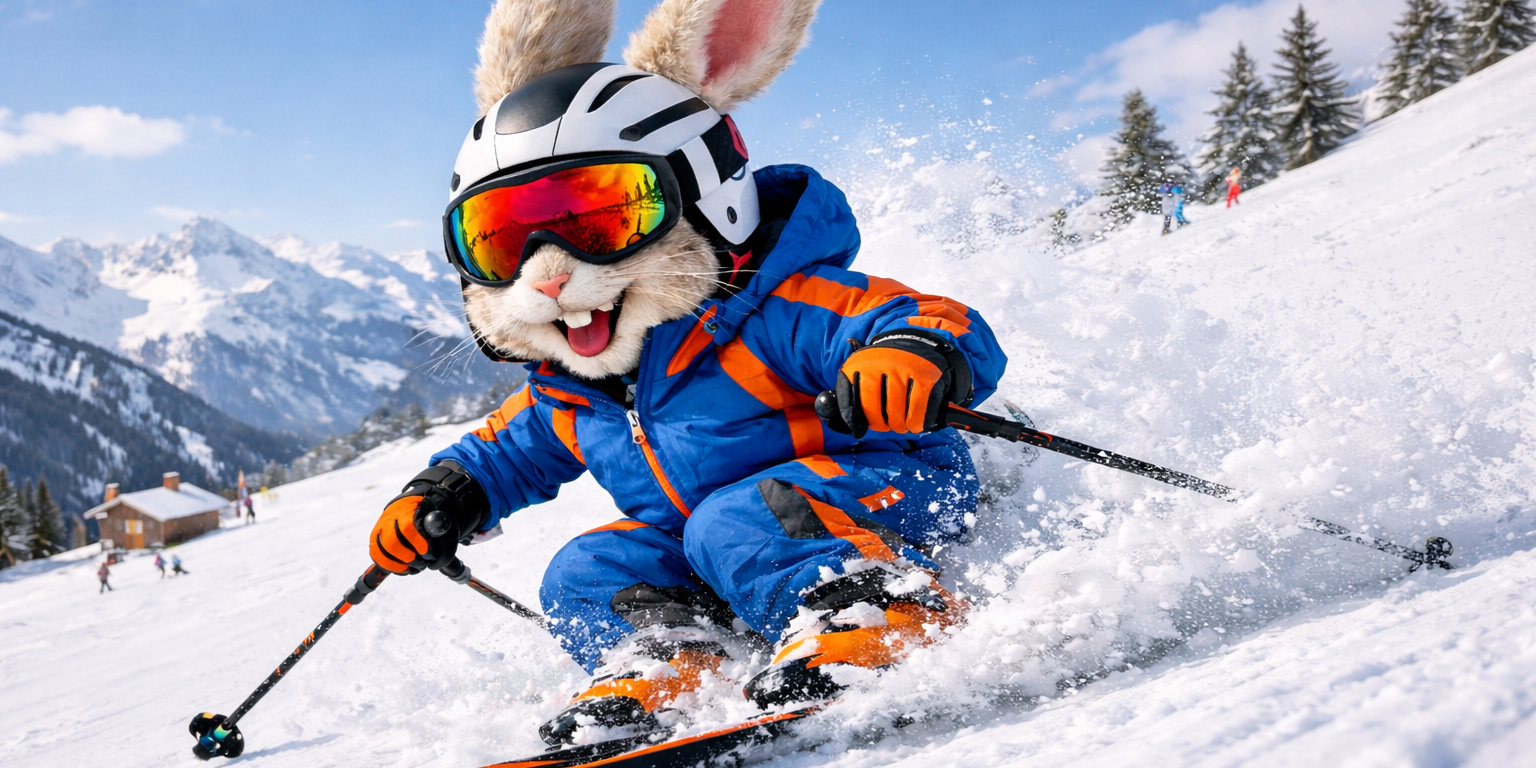 Osterhase fährt Ski Osterhase fährt Ski