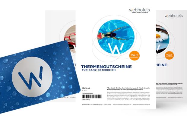 thermengutscheine-webhotels Thermengutscheine in blau-weißen Farben
